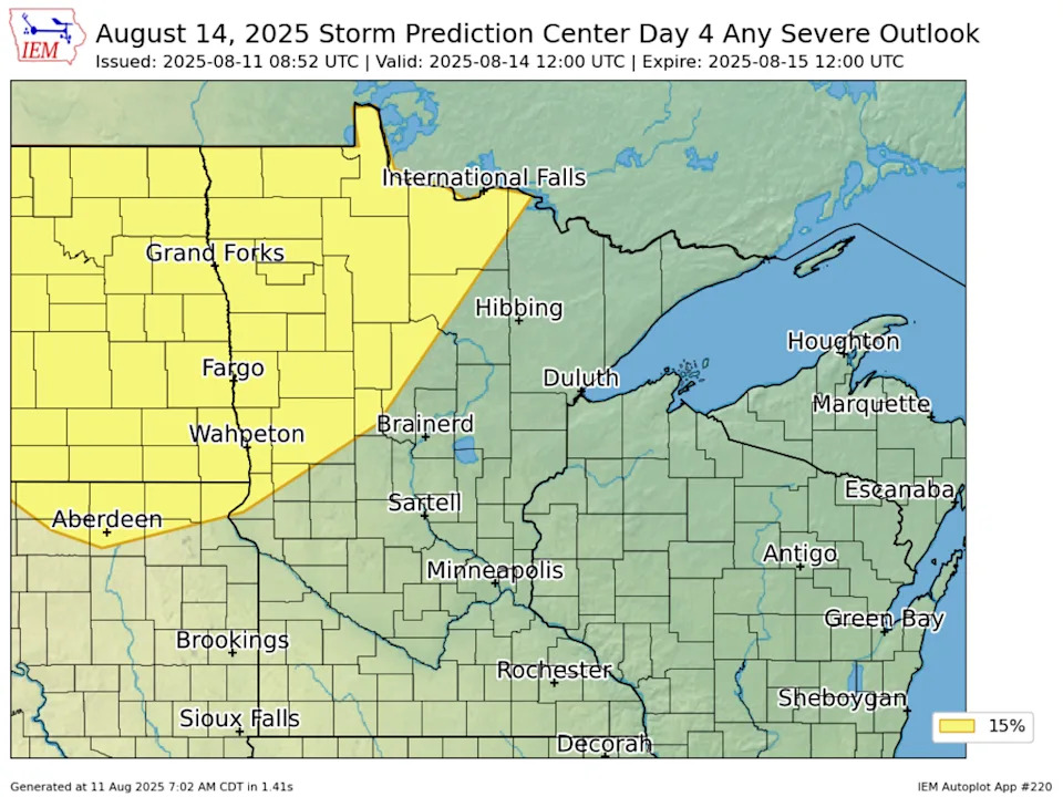 Severe weather could return to North Dakota, Minnesota this week
