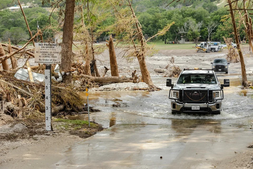 The regions along the Guadalupe River were hit particularly hard as heavy rain caused the body of water to rise 36 feet. (Getty Images)