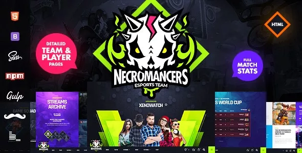 Necromancers - eSports Team HTML Template v1.5.1