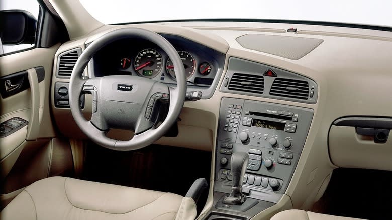 A Volvo V70 interior