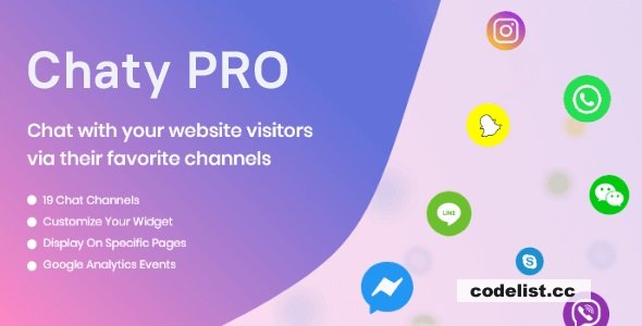 Chaty Pro v3.2.8 – Floating Chat Widget, Contact Icons, Messages, Telegram, Email, SMS, Call Button