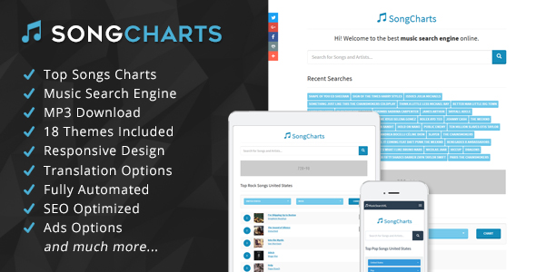 SongCharts v1.0 - Top Songs Charts and Music Search Engine SongCharts v1.0 - Top Songs Charts and Music Search Engine