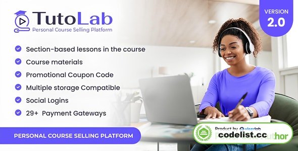 TutoLab v2.0 - Personal Course Selling Platform - nulled