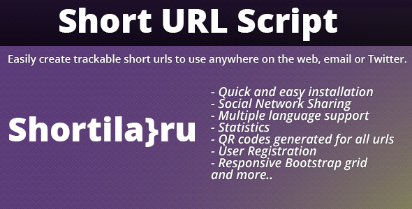 Shortila}ru - Short URL Script Shortila}ru - Short URL Script