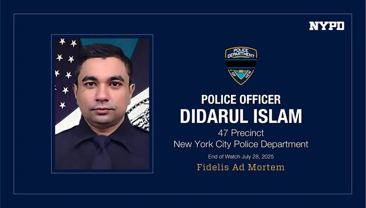 Wife of slain NYPD Officer Didarul Islam gives birth to their third son