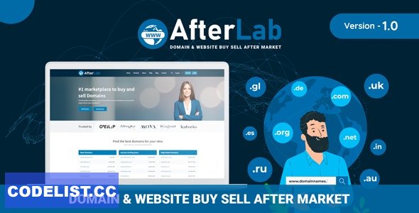 AfterLab v1.0 - Domain & Website Buy Sell After Marketplace - nulled