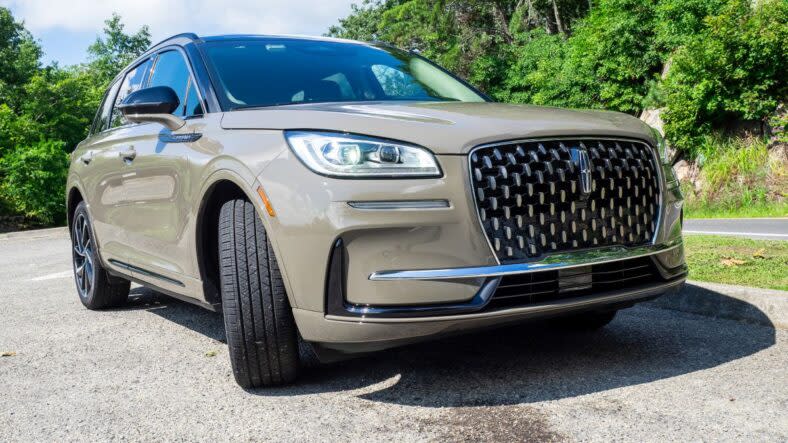 The front end of the 2025 Lincoln Corsair PHEV