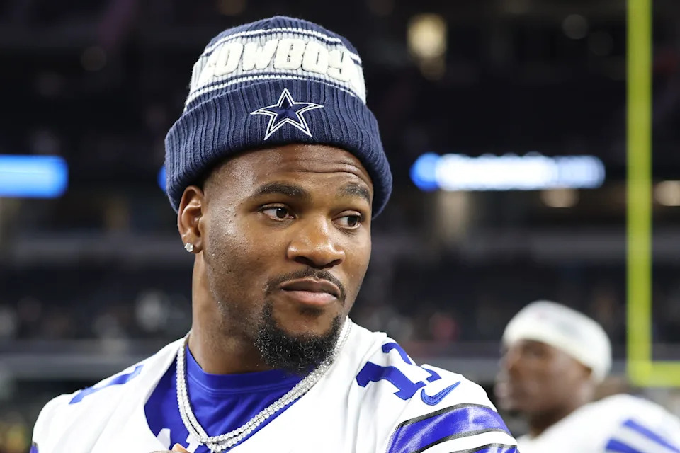 ARLINGTON, TEXAS - AUGUST 16: Micah Parsons #11 of the Dallas Cowboys stands on the field following an NFL Preseason 2025 game against the Baltimore Ravens at AT&T Stadium on August 16, 2025 in Arlington, Texas. (Photo by Stacy Revere/Getty Images)