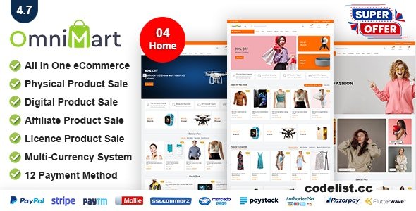OmniMart v6.2 - eCommerce CMS - Laravel eCommerce script - nulled