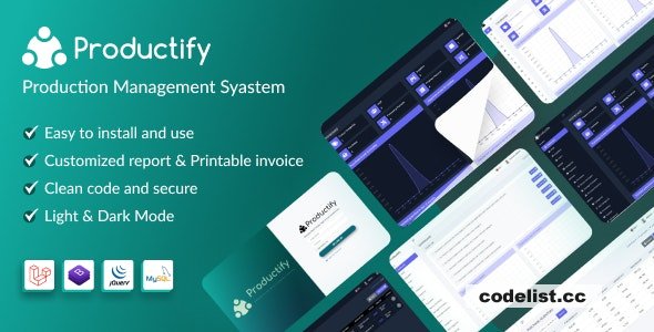 Productify v4.0 - Production Management System - nulled
