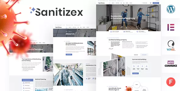 Sanitizex - Sanitizing and Cleaning Services WordPress Theme v2.6