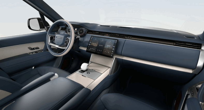 The driver's seat of the 2025 Range Rover SV Serenity