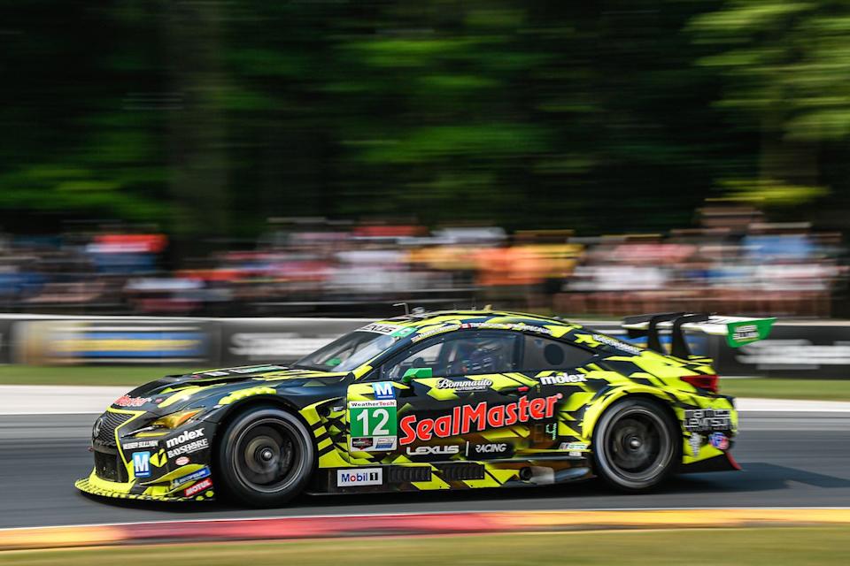 #12: vasser sullivan racing, lexus rc f gt3, gtd: jack hawksworth, parker thompson