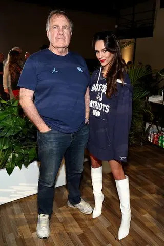 Mike Coppola/Getty Bill Belichick and Jordan Hudson
