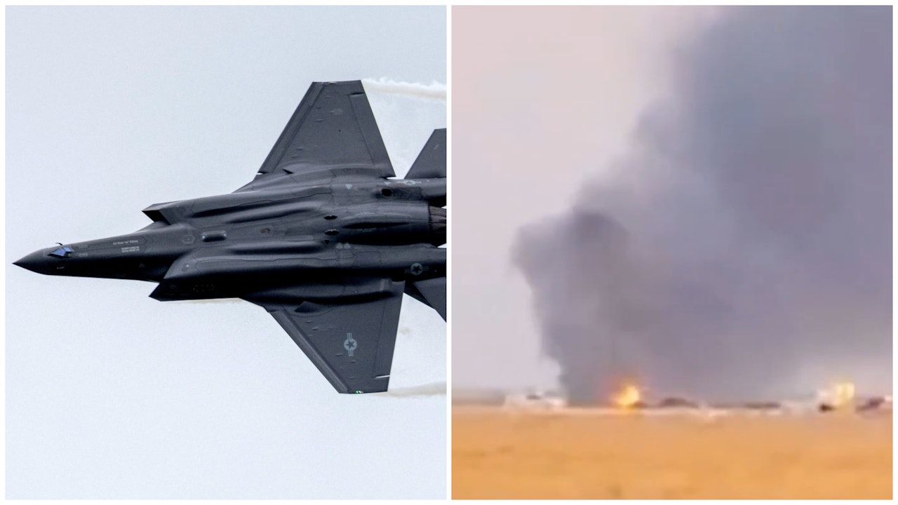 美國海軍F-35戰機加州墜毀　飛行員彈射逃生無人傷亡｜有片