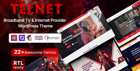 Telnet - Broadband TV & Internet Provider WordPress Theme v2.0.3