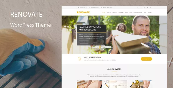 Renovate - Construction WordPress Theme v7.7