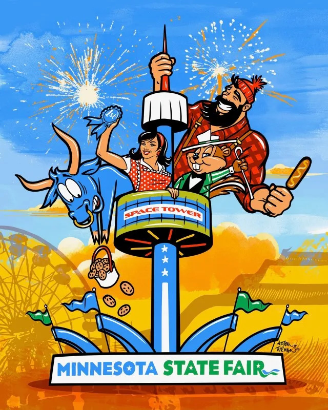 Adam Turman's 2025 Minnesota State Fair print.