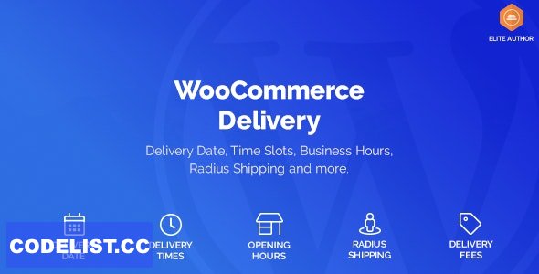 WooCommerce Delivery v1.1.23 - Delivery Date & Time Slots