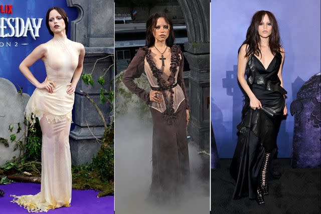 Los impresionantes looks de Jenna Ortega en la gira promocional de 'Wednesday' 2