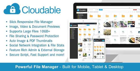 Cloudable - File Hosting Script - Securely Manage, Preview & Share Your Files Cloudable - File Hosting Script - Securely Manage, Preview & Share Your Files