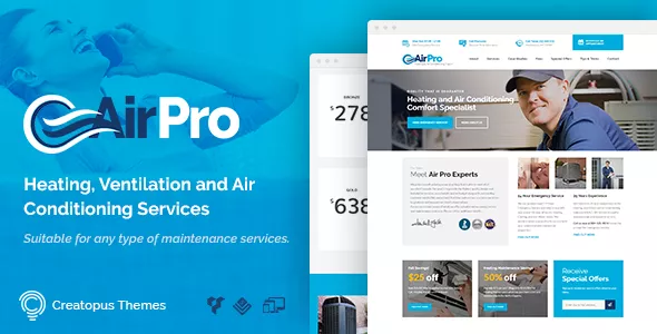 AirPro - Heating and Air Conditioning WordPress Theme for Maintenance Services v2.6.16