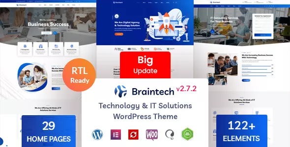 Braintech - Technology & IT Solutions WordPress Theme v2.7.2