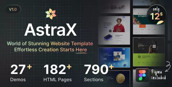 AstraX - A Huge Library of HTML Templates