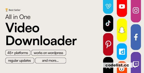 All in One Video Downloader Script v2.19.0 - nulled