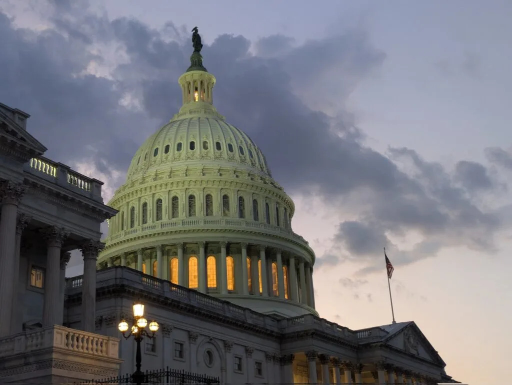 The U.S. Capitol as lawmakers worked into the night on the &quot;big beautiful bill&quot; on July 2, 2025. (Photo by Ashley Murray/States Newsroom)