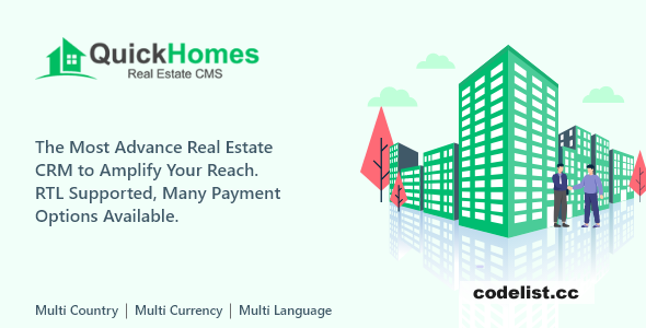 QuickHomes - Laravel Real Estate Agency Portal Multilingual - 12 July 2025 - nulled