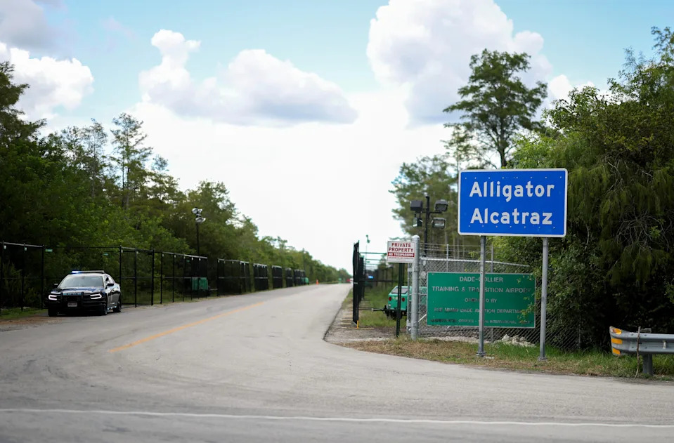 Noem says "Alligator Alcatraz" to be model for ICE state-run detention centers
