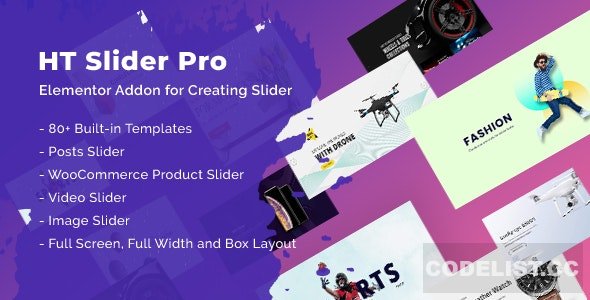 HT Slider Pro For Elementor v1.0.4