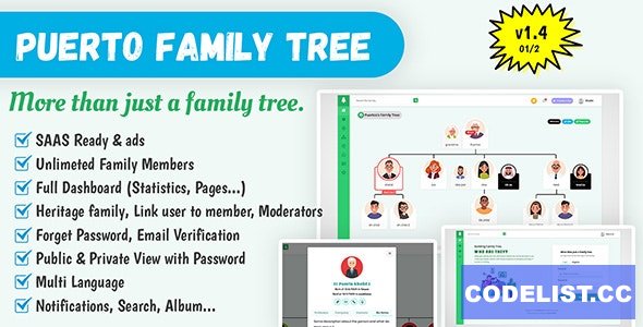 Puerto Family Tree Builder SAAS v1.5.3