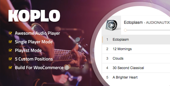 Koplo v1.3 - WooCommerce Product Audio Sample Player Koplo v1.3 - WooCommerce Product Audio Sample Player