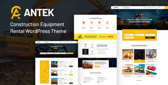 Antek - Construction Equipment Rentals WordPress Theme v3.1