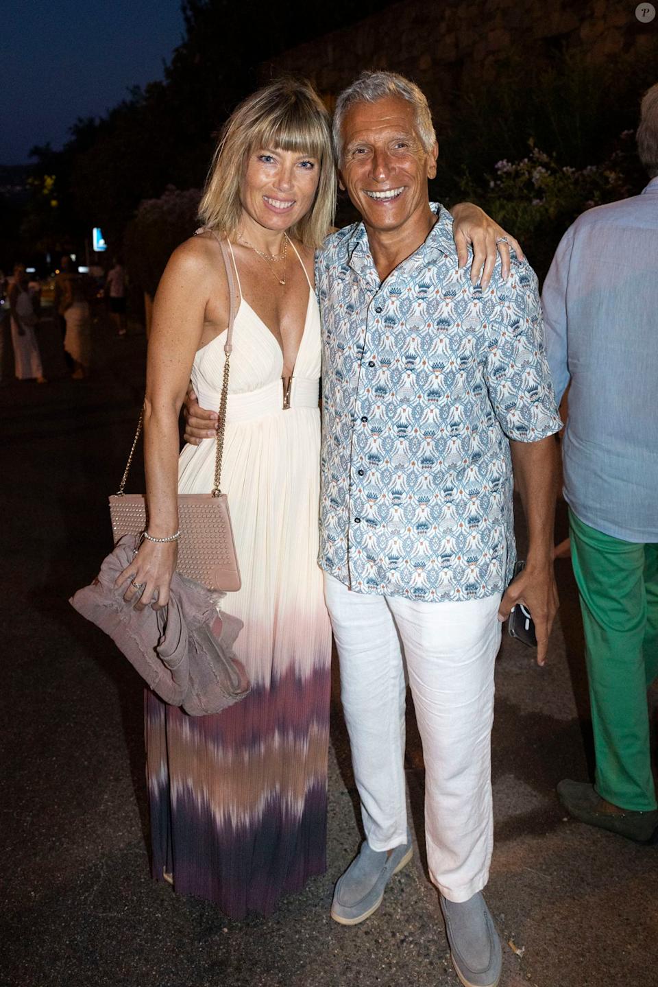 Exclusif - Nagui et sa femme Mélanie Page - Représentation de la pièce de théâtre "Les liaisons dangereuses" au Théâtre de Verdure lors du 41ème Festival de Ramatuelle le 7 août 2025.
© Cyril Bruneau / Festival de Ramatuelle / Bestimage