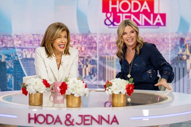 Nathan Congleton/NBC via Getty Hoda Kotb and Jenna Bush Hager on 'Today with Hoda & Jenna.'