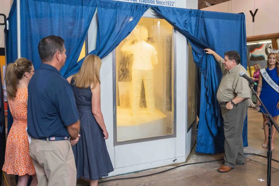 Illinois Butter Cow sculpture unveiled at 2025 Illinois State Fair