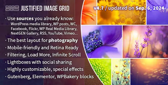 Justified Image Grid - Premium WordPress Gallery v4.7.1
