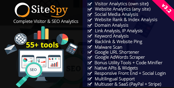 SiteSpy v3.2 - Complete Visitor & SEO Analytics SiteSpy v3.2 - Complete Visitor & SEO Analytics