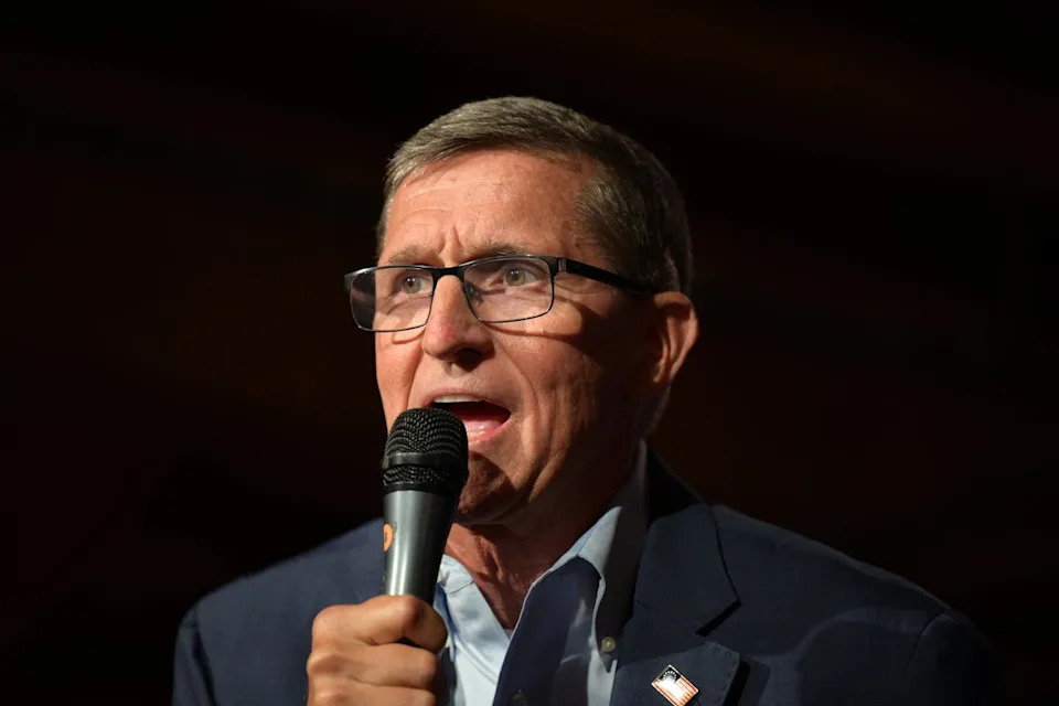 The House Select Committee investigating the January 6 attack noted that 1AP provided security to election denier Michael Flynn. (Getty Images)