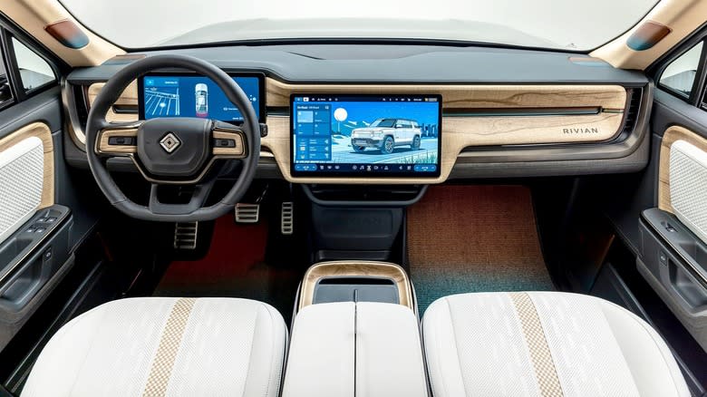Interior of the Rivian R1S Pebble Beach