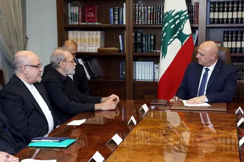 Lebanon's Aoun tells top Iranian official: only state holds arms, no outside interference