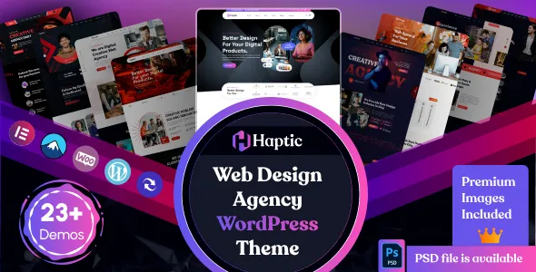 Haptic - Web Design Agency WordPress Theme v1.8.5