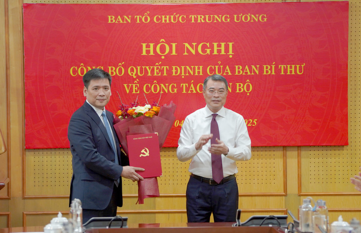 Ông Nguyễn Thanh Bình giữ chức Phó trưởng Ban Tổ chức Trung ương