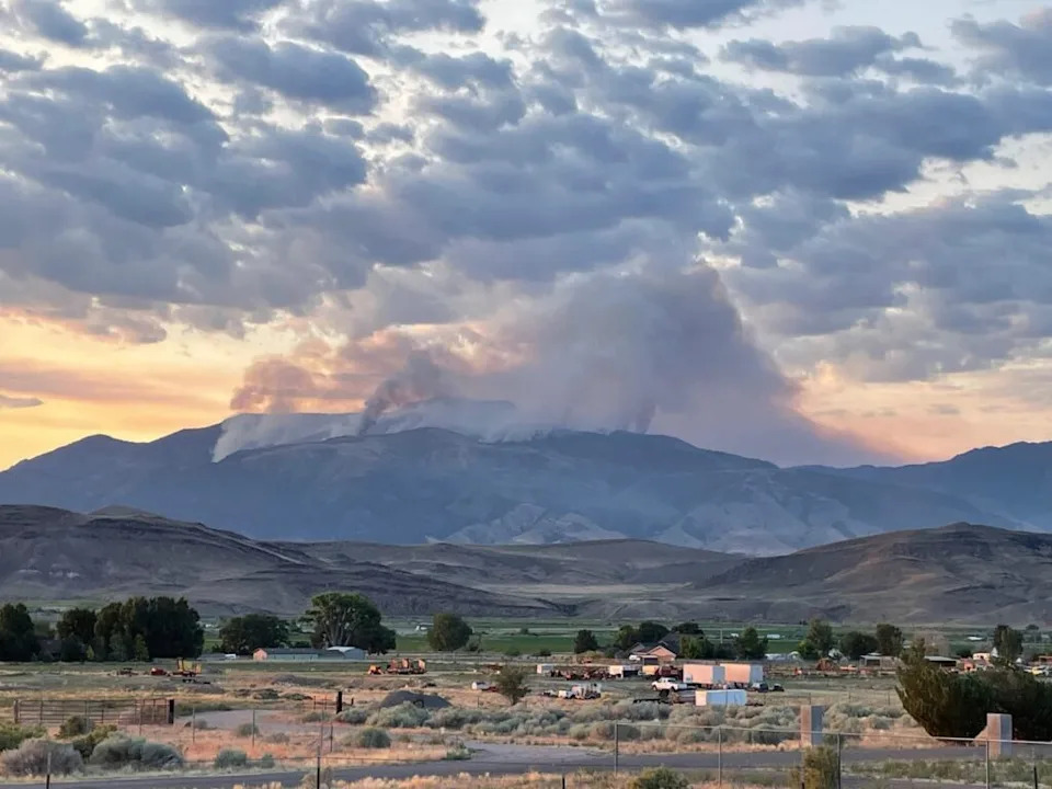 The Monroe Canyon Fire near the communities of Richfield, Monroe and Koosharem burns on July 14, 2025. (Photo courtesy of Utah Fire Info)