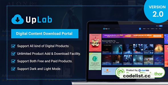 UpLab v2.0 - Digital Content Download Portal - nulled