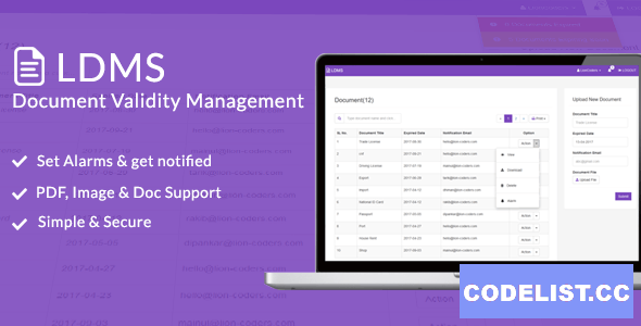 LDMS v1.3 - Document Validity Manager