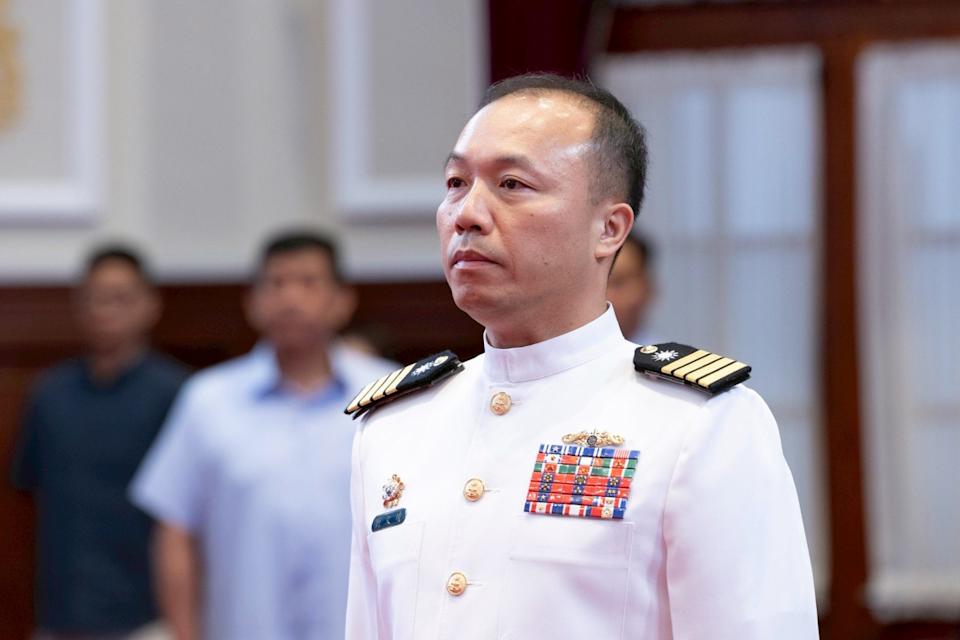 總統賴清德主持中華民國114年9月份將官晉任授階典禮。總統府提供。